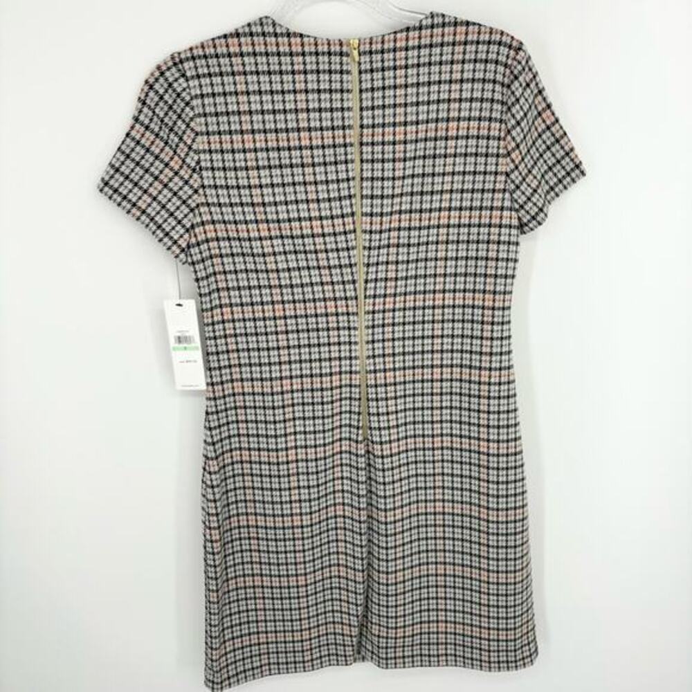 Calvin Klein Herringbone Check Print Short Sleeve Shirt Dress‎ Size 8 NWT - Picture 10 of 11